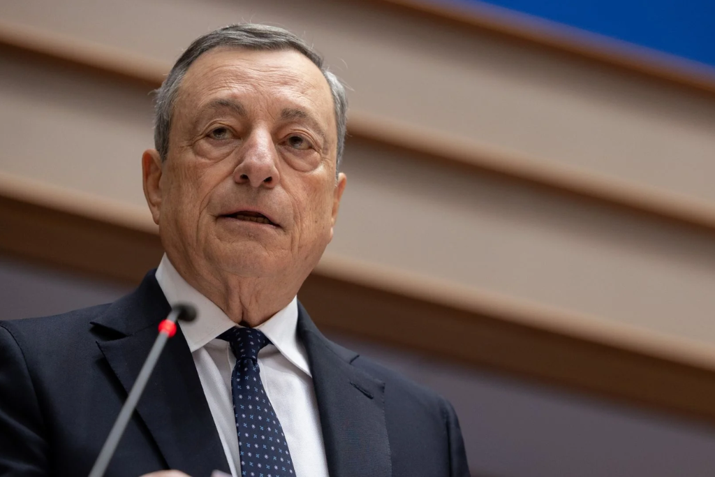 Mario Draghi critica l’approccio unilaterale dell’UE ai dazi